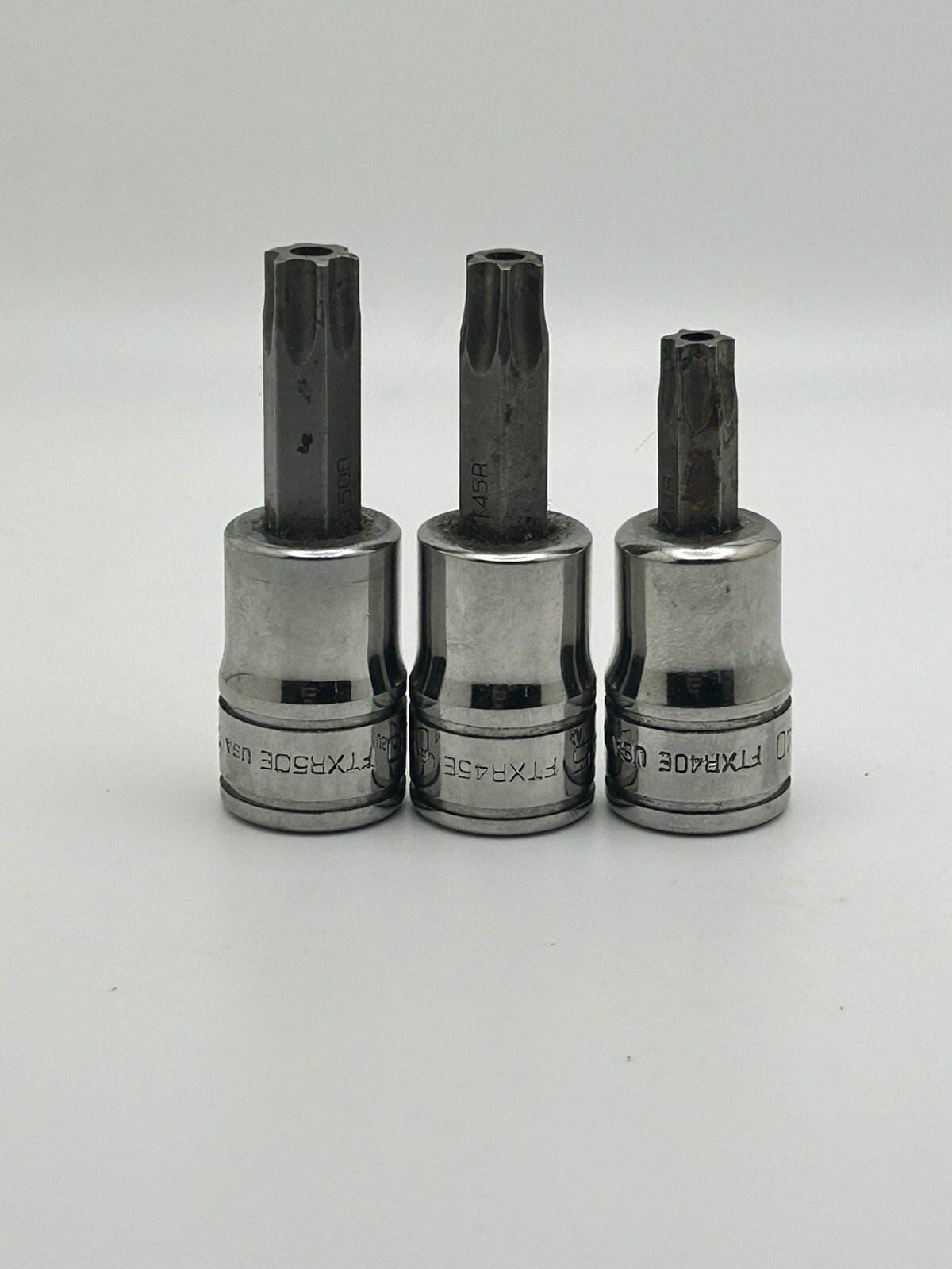 Snap On Tools 3pc 3/8″ Drive Torx Socket Driver Set FTX40E FTX45E FTX50E