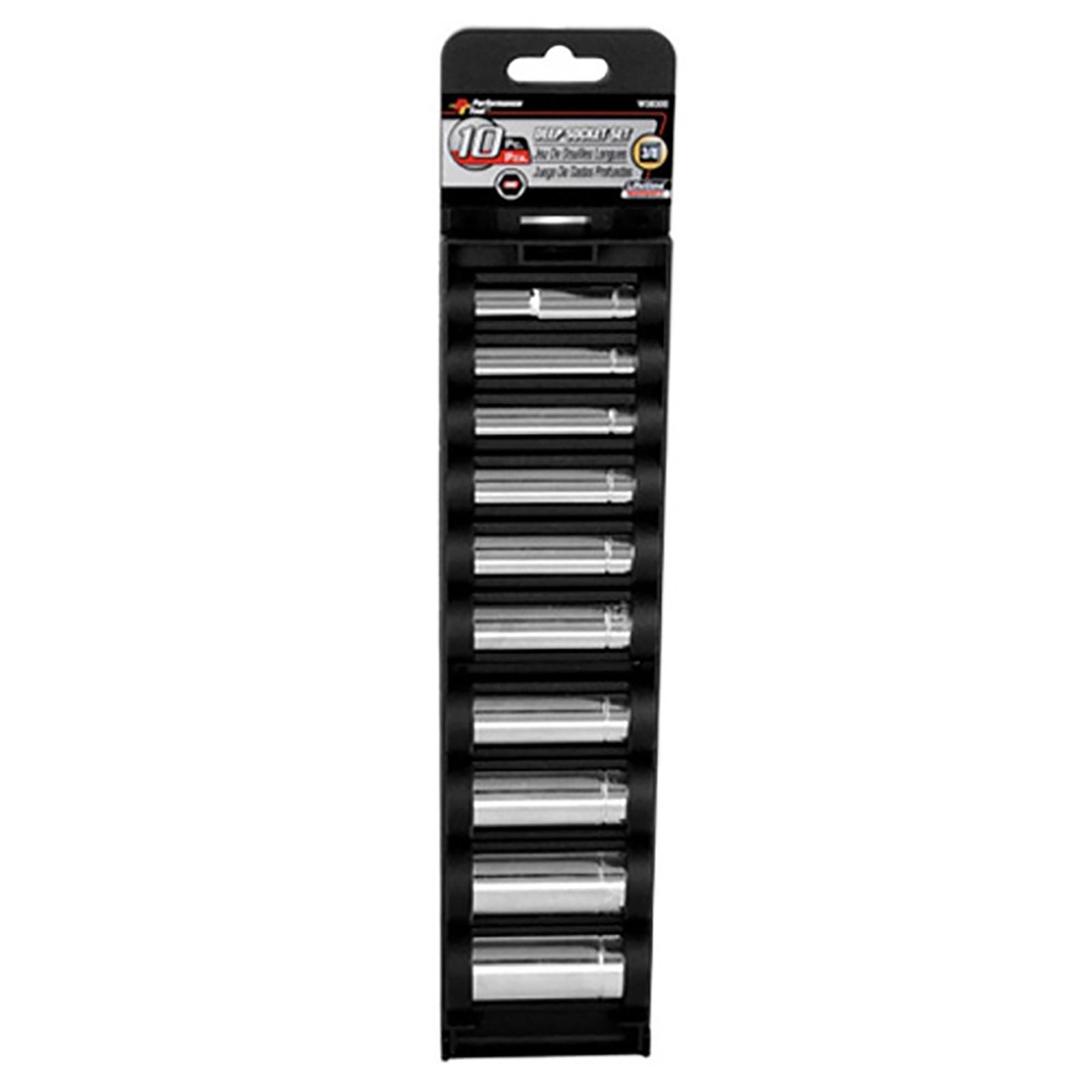 Performance Tool 3/8″ DR SAE DW Socket Set – 10-Piece W38300
