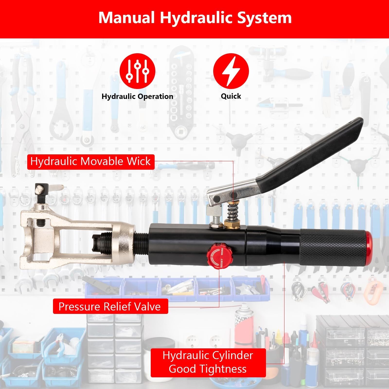Hydraulic Flaring Tool Kits 45° Double Flaring Tools, 33PCS Flaring Dies USA