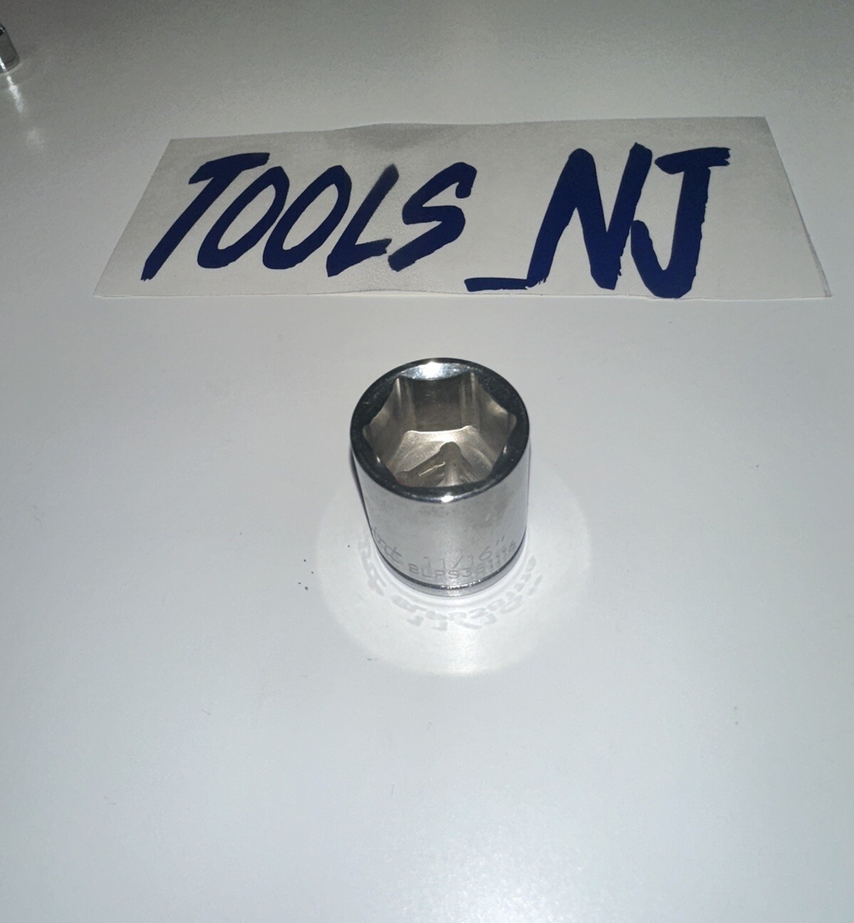 Blue Point Tools 11/16″ Shallow Socket 3/8″ drive 6 Point BLPS381116