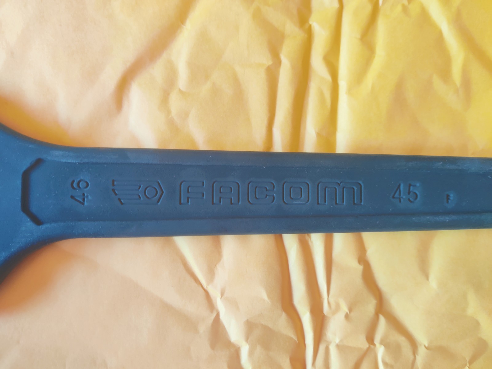 Facom 46mm Open End Wrench 45 F Heavy Duty Industrial Black Oxide Spanner France