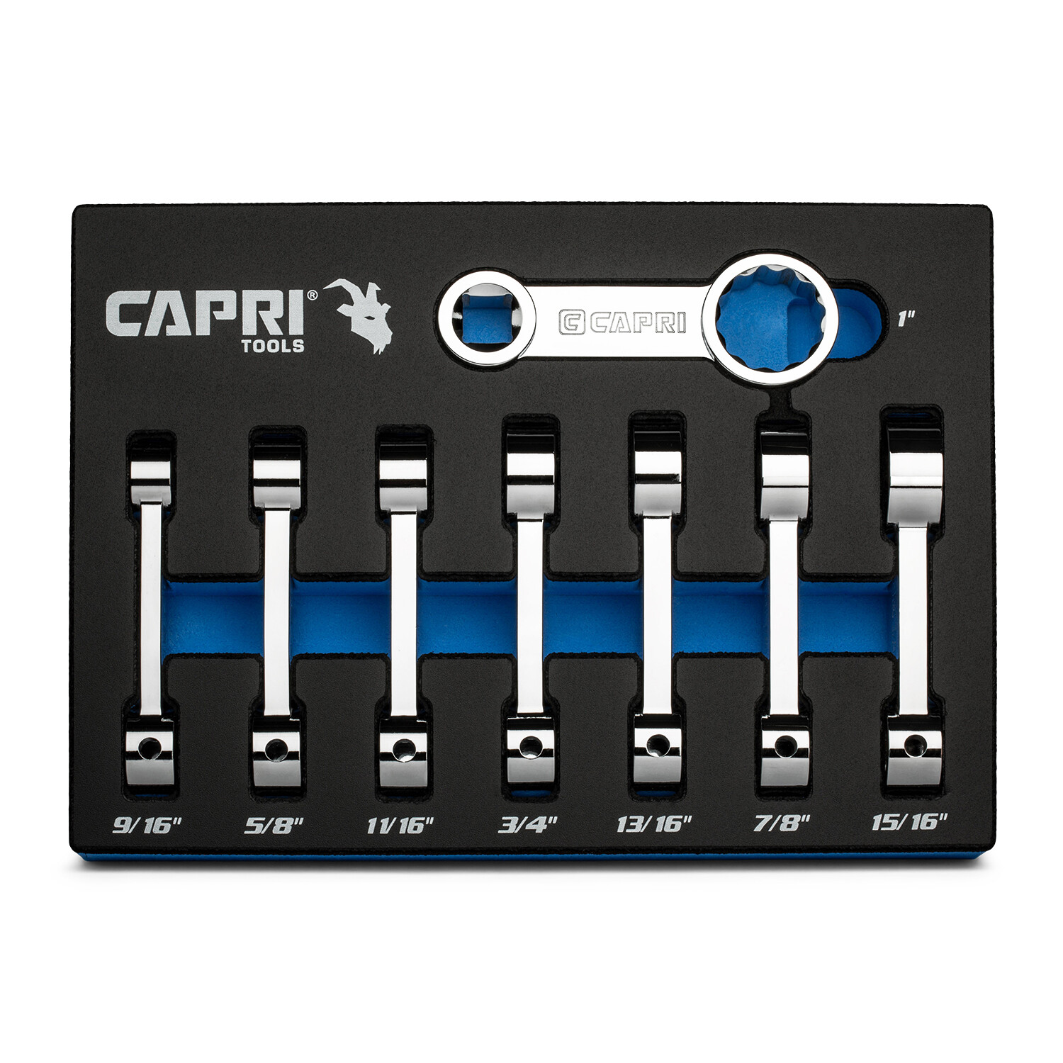 Capri Tools 1/2 in. Drive Torque Adapter Set, 12-Point Box End, SAE, 8-Piece