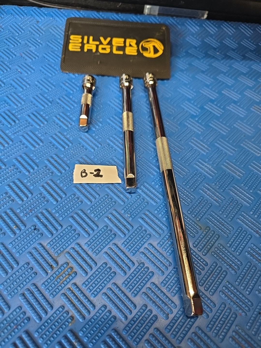 NEW*Matco Tools Silver Eagle 3/8 Drive Knurled Extension Set 3pcs -3″-6″10″ Ext
