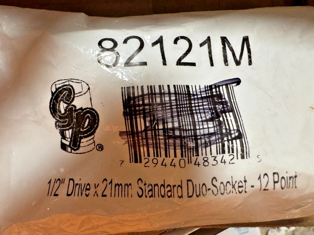 82121M | 1/2″ Drive x 21mm Standard Length 12 Pt Duo-Socket Lifetime Warranty
