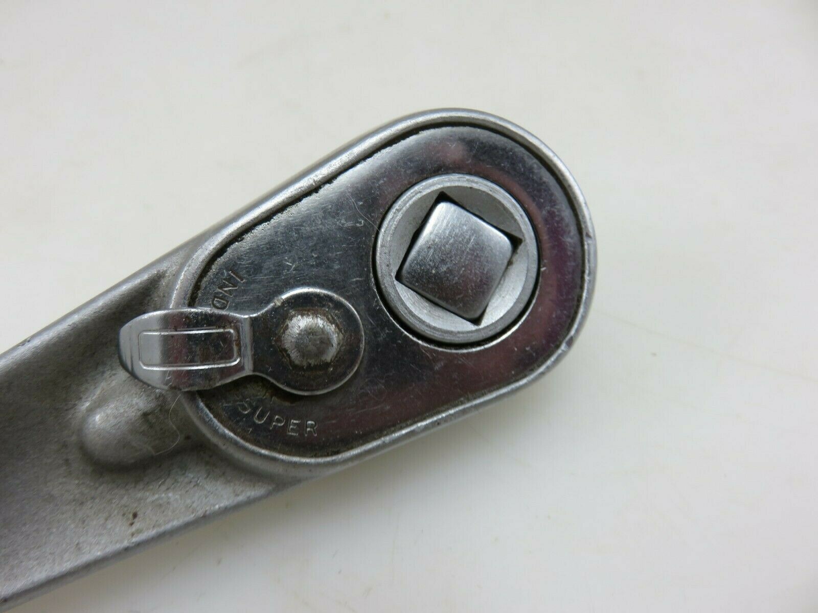 Indestro Super 3202R 1/2″ Dr. Push-Thru Drive Ratchet 9.25″ Long Vintage USA