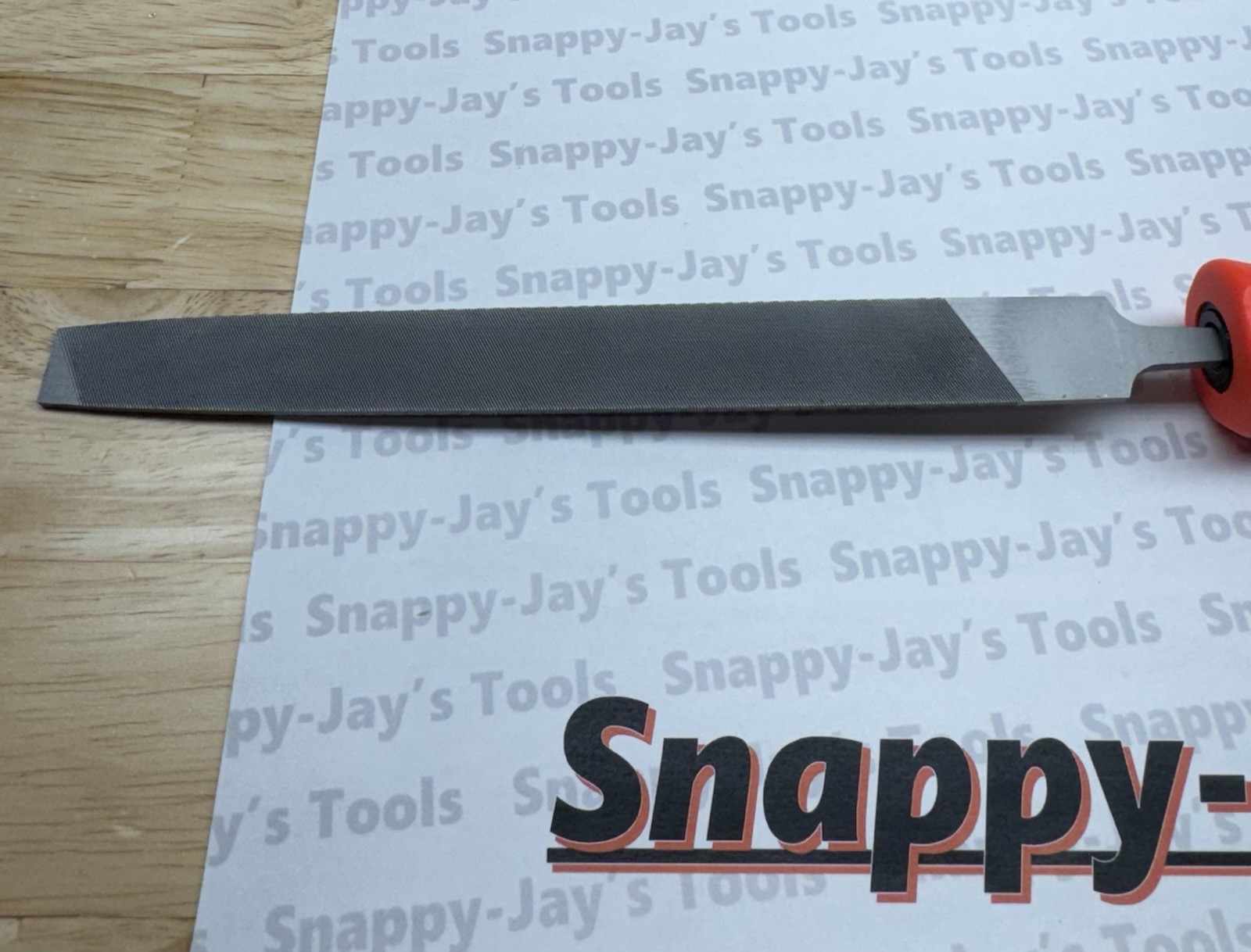 Snap-on Tools NEW ORANGE Soft Grip Flat 8” Length Blade Mill File SGHF615B 8MA