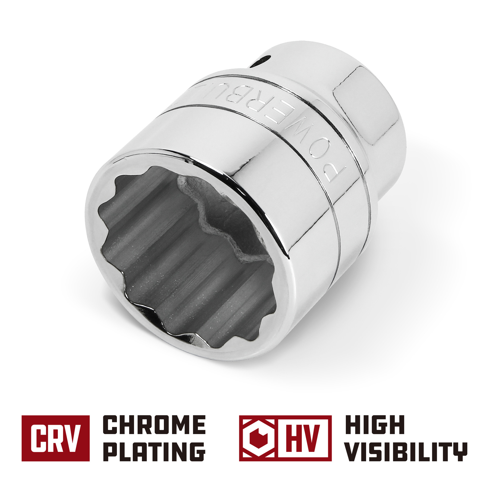 Powerbuilt 3/4 Inch Drive x 42 MM 12 Point Shallow Socket – 943245