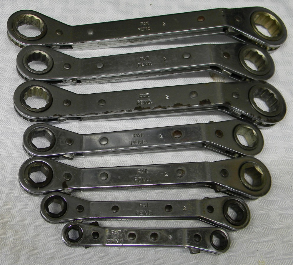 MAC TOOLS 7PC METRIC 6/12PT RATCHETING OFFSET BOX WRENCH SET 7MM-21MM #ROWM7-212