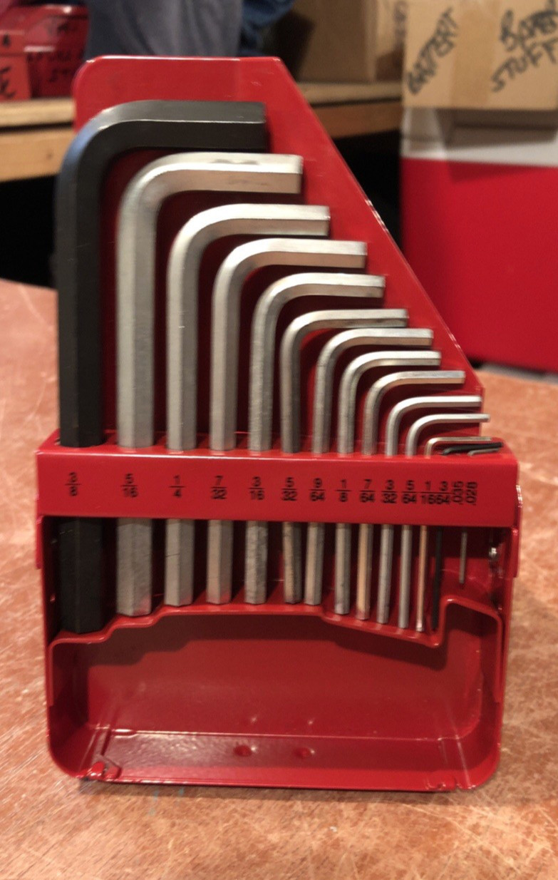 Snap-on Tools USA SAE Hex Red Metal Case Only 10 wrenches are SnapOn