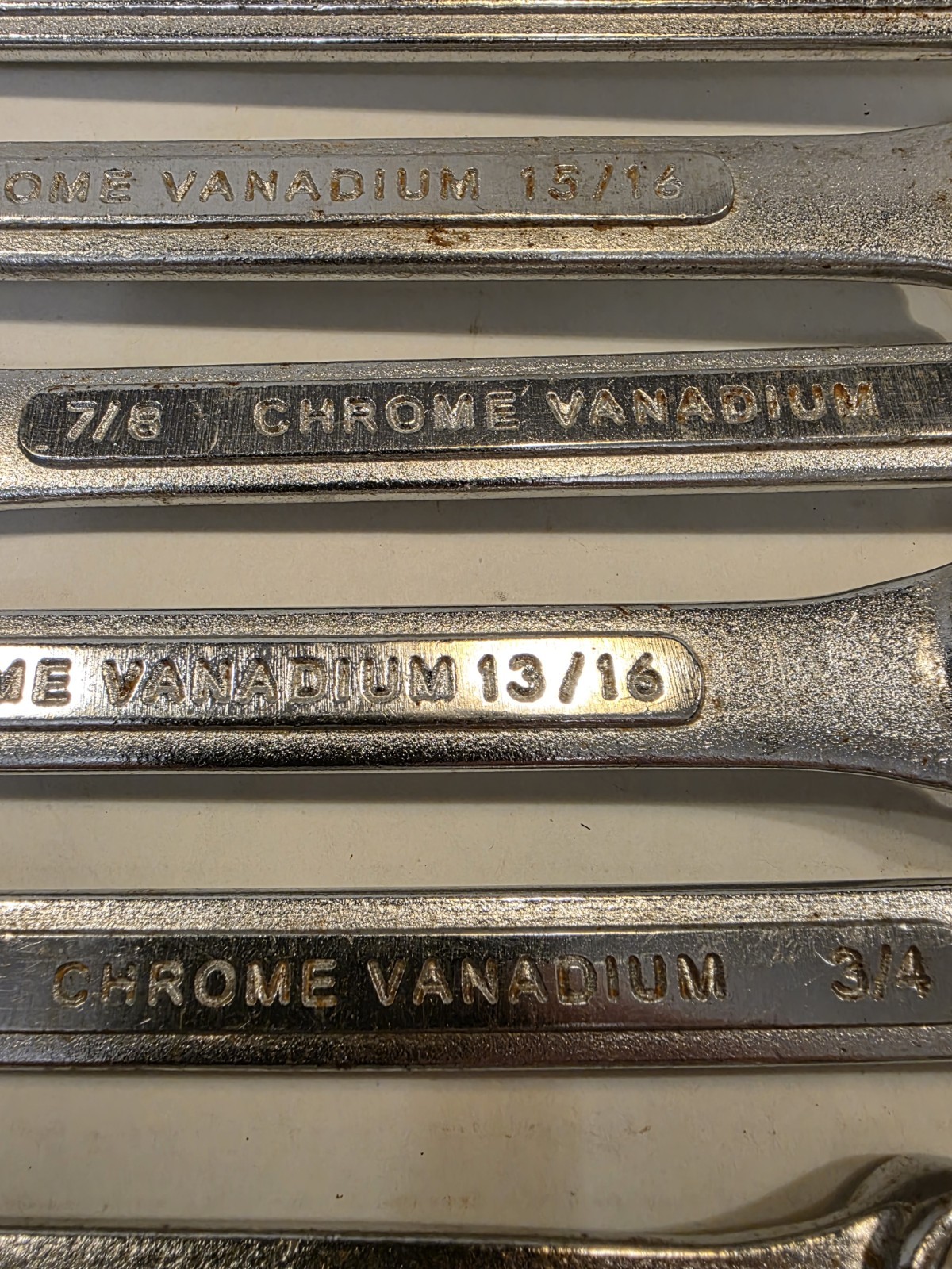 Pittsburgh Combination Wrench Set 14 Peice Raised Panel 12 Point 15 Degree