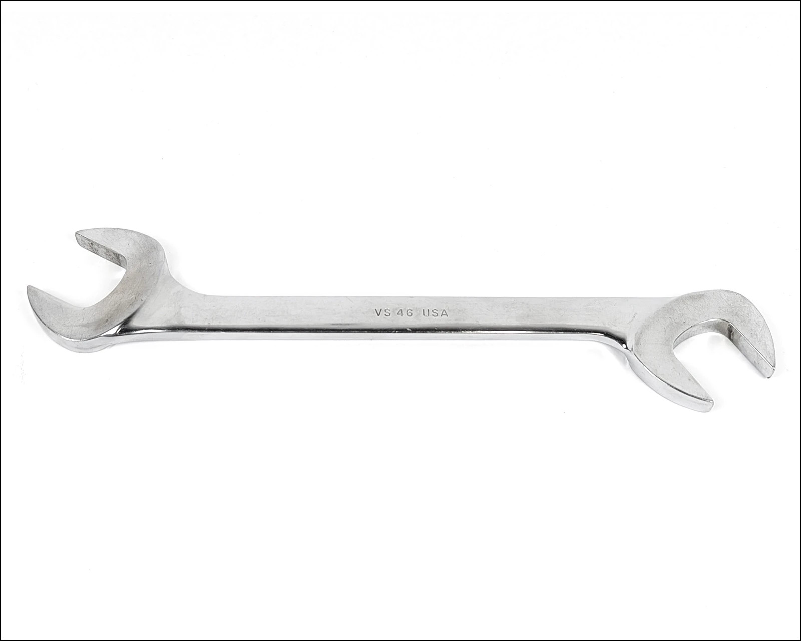 Snap-on Tools VS46 1 7/16″ SAE 4 Way Open-End Angle Head Chrome Wrench USA Made