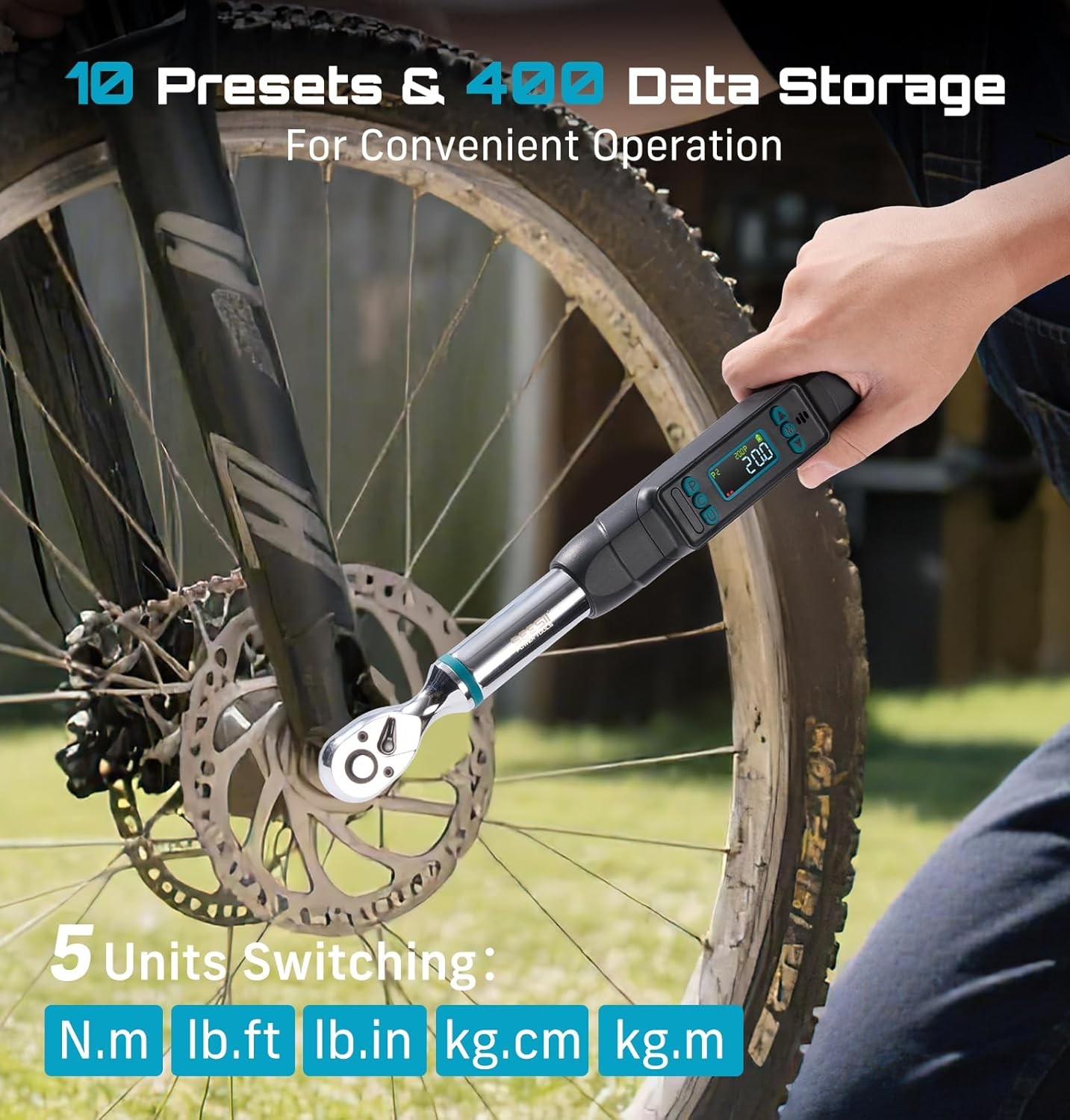 Seesii 1/2″&3/8» Digital Torque Wrench Combo 3/8″ 0–220 Nm & 1/2» 17-340 nm