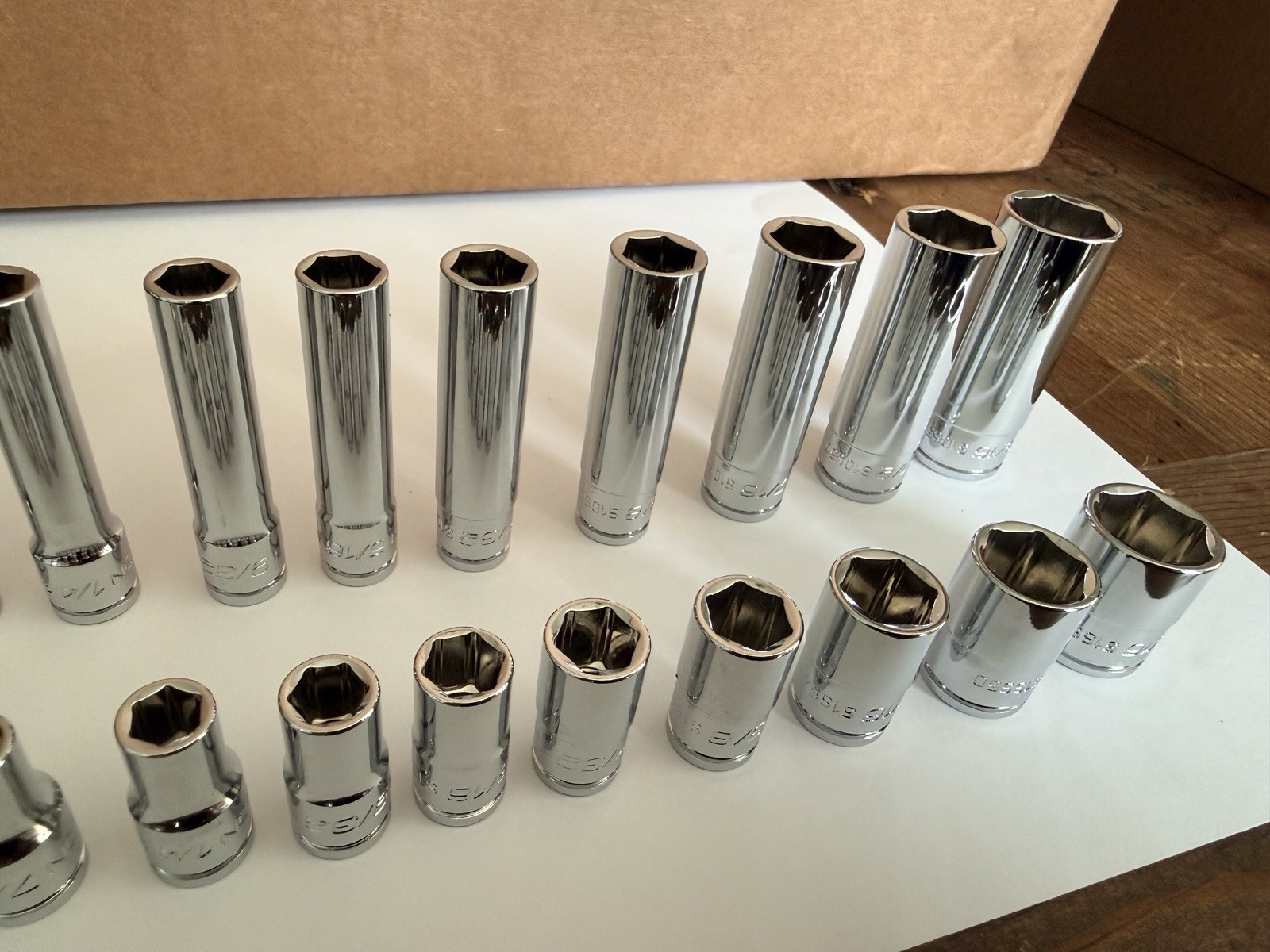 ICON Professional 1/4” Drive 6Pt SAE Shallow/Deep Socket Chrome-Choose Size SAE