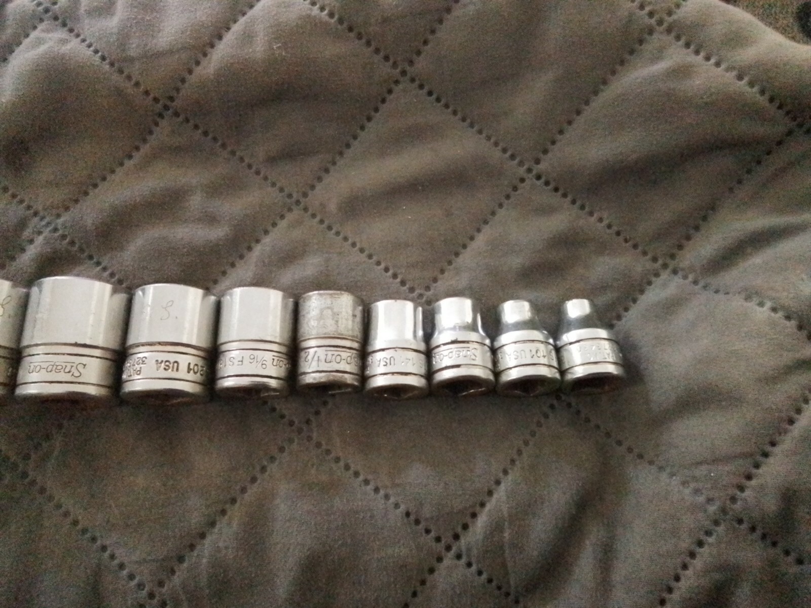 Snap On 3/8″ Drive Socket Set FS081 – FS281 Set of 11 Sockets 6 Point