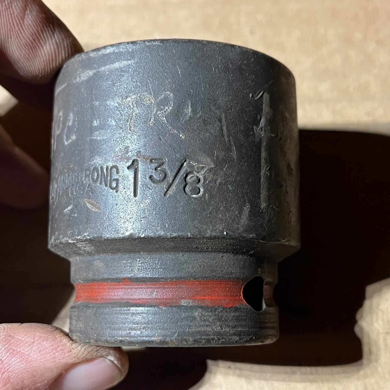Armstrong Tools 3/4” Drive 1-3/8″ Shallow 6 Pt Impact Socket 21-044 – C