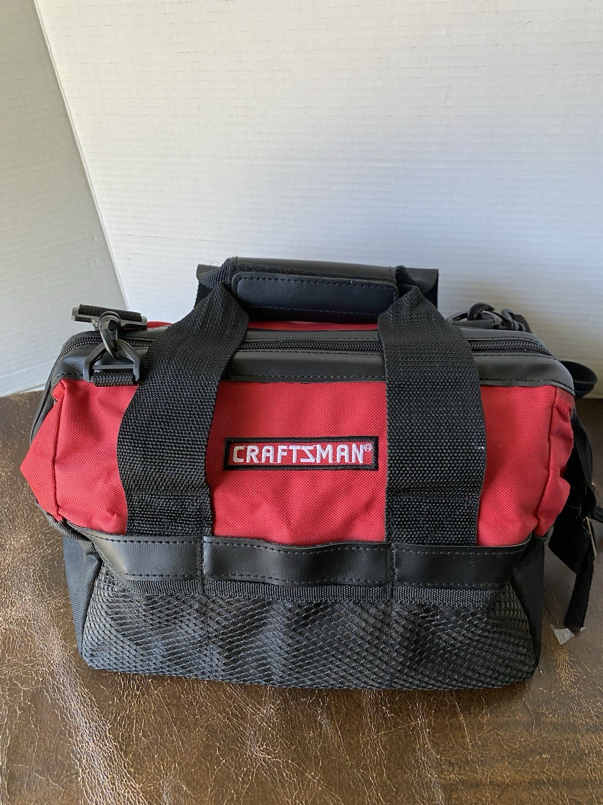 Craftsman Heavy Duty 21-Pocket Large Mouth Tool Tote Bag No. 40411 Red