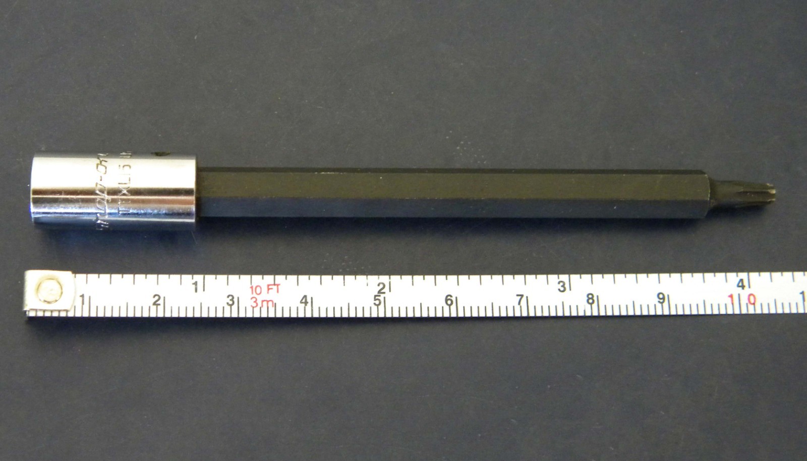 Snap-on Tools TTXL15 1/4″ Drive T15 Long 4″ Torx Bit Chrome Socket Driver, USA