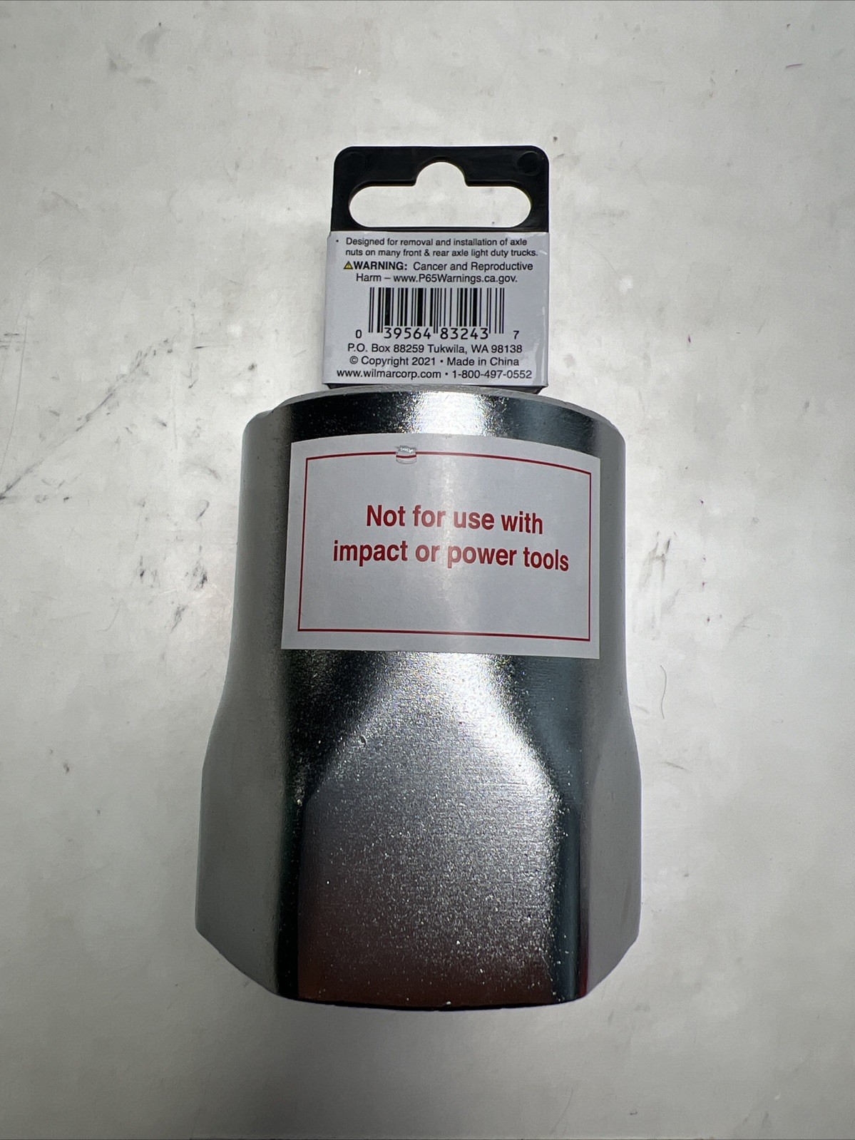 Performance Tool W83243 1/2 Drive Lock nut Skt 2-1/2 Inch Hex