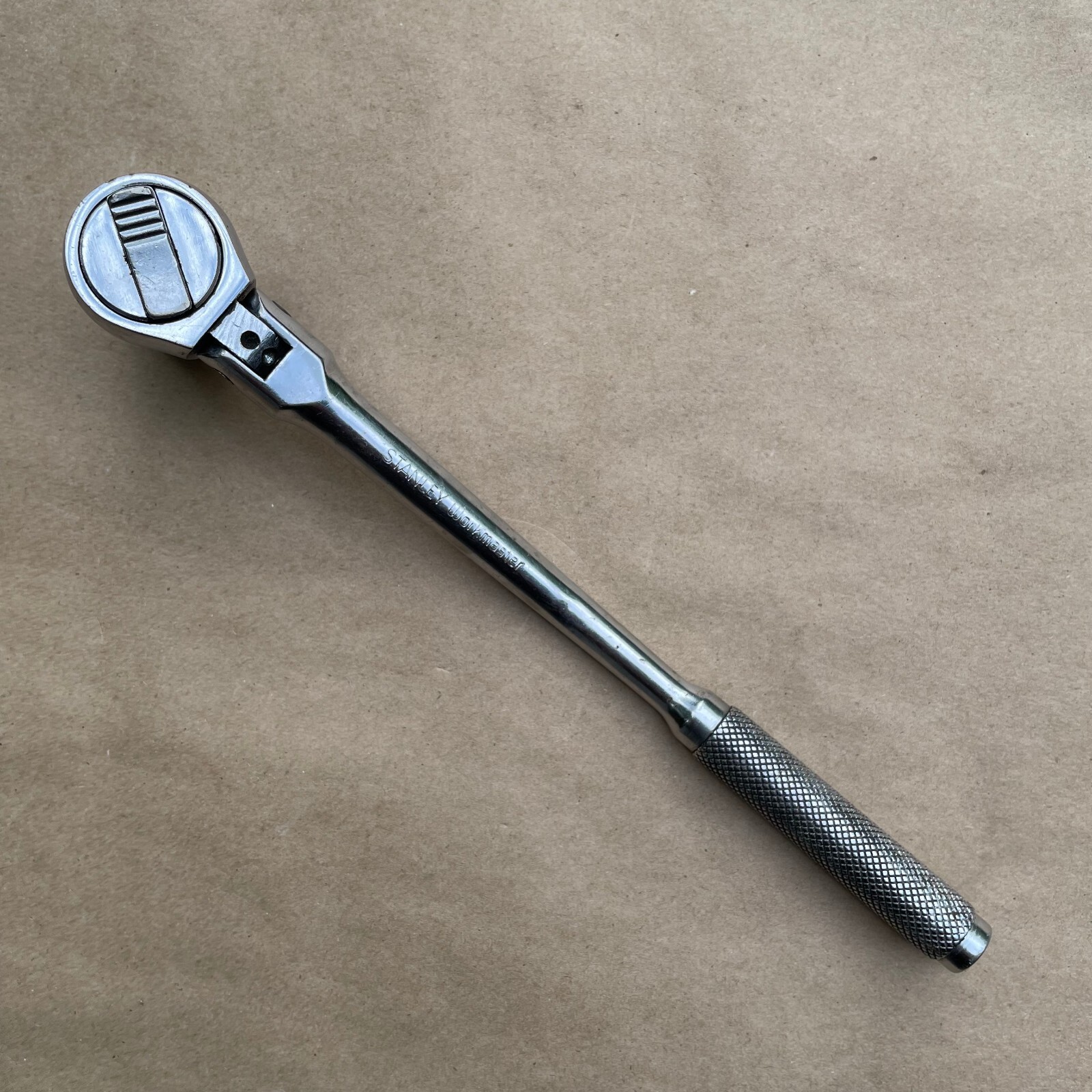Vintage Stanley Workmaster Thumb Flip Drive Flex Ratchet 3/8″ Drive 86-201s USA