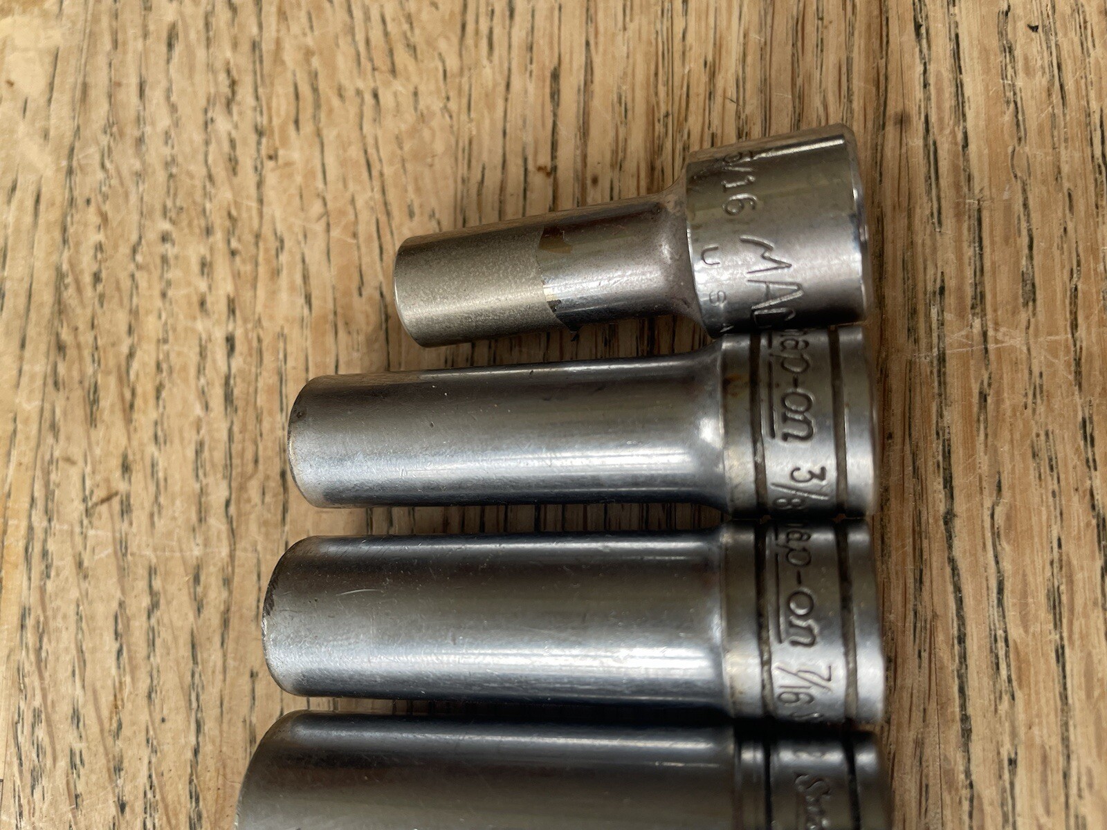 Snap-on Sae 3/8 Drive Deep Socket Set SK Mac 5/16 – 7/8 Snapon Snap On