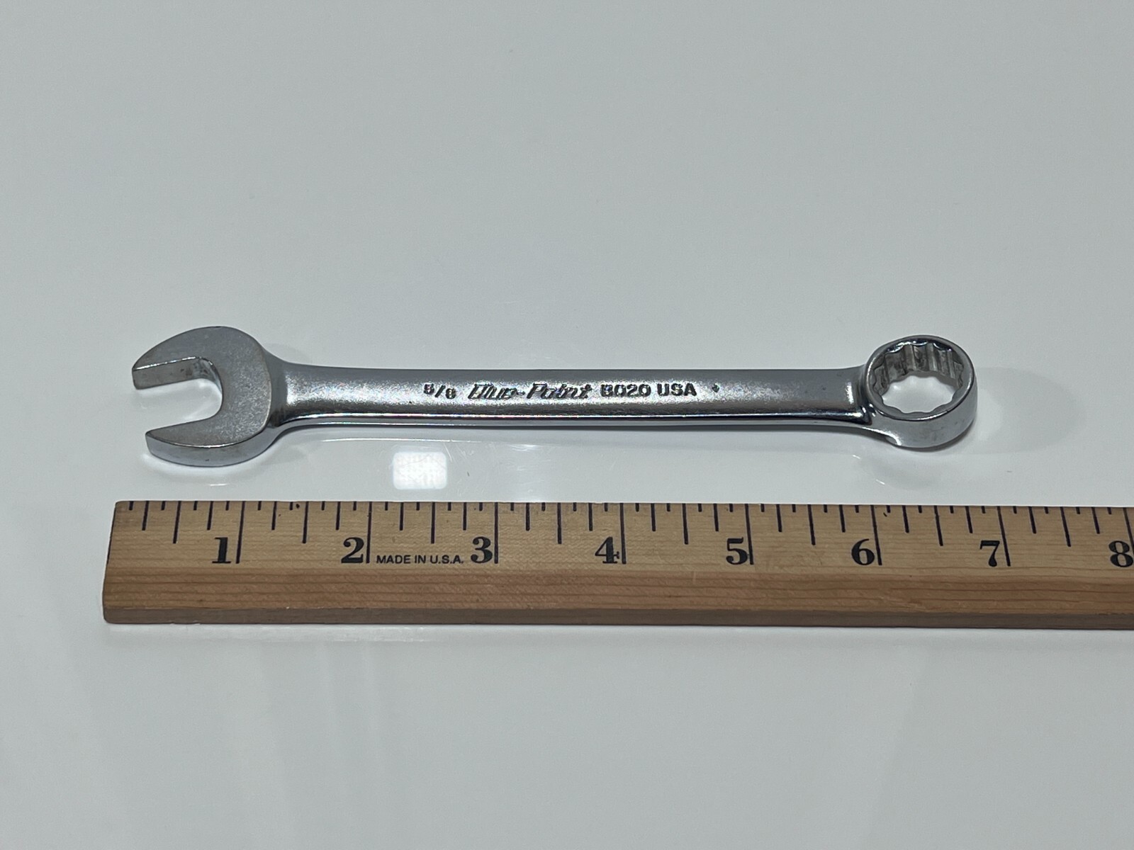 Blue-Point Tools USA BO20B 5/8” SAE Chrome Satin Combination Wrench – 12 Point