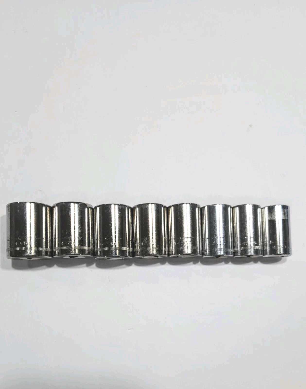 Craftsman USA 8 pc Metric Socket Set – 1/2″ Drive**READ**