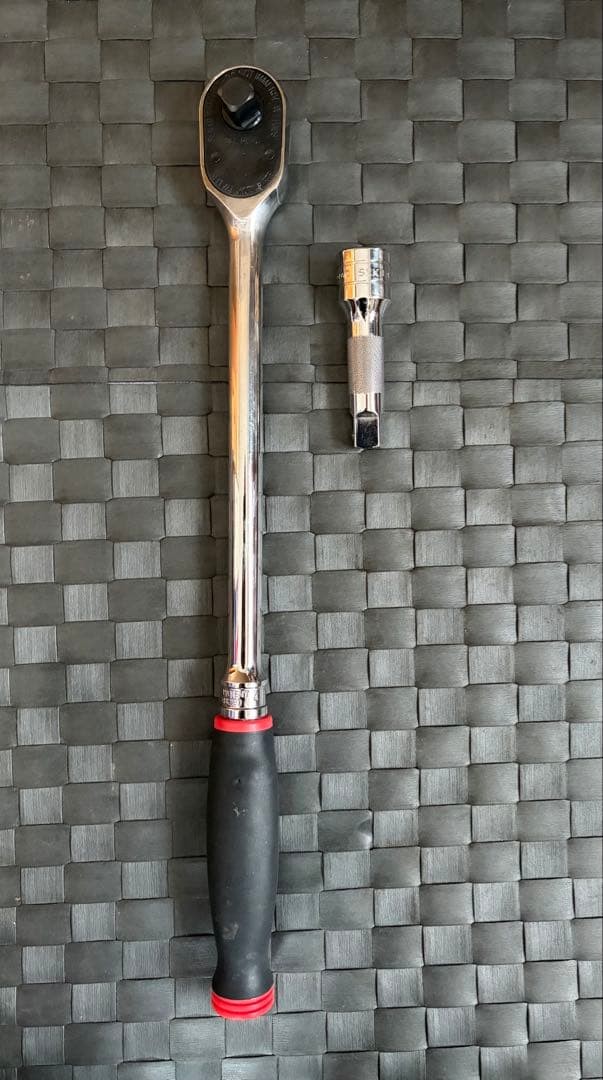 Snap-on SHL80A 1/2″ Drive Soft Grip Long Handle Ratchet Red W/SXK3