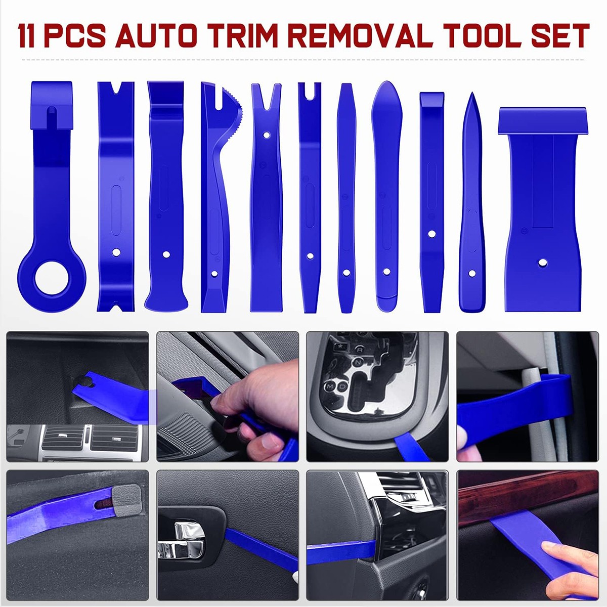 238 Piece Car Door Plastic Trim Panel Dash Installation Removal Pry Tool Kit Set