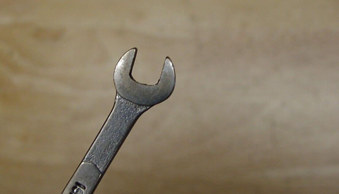 Vntg Snap-On DS 1516 USA 15/64″ X 1/4″ X 3-5/16″ Open End Wrench,1965 Date Code