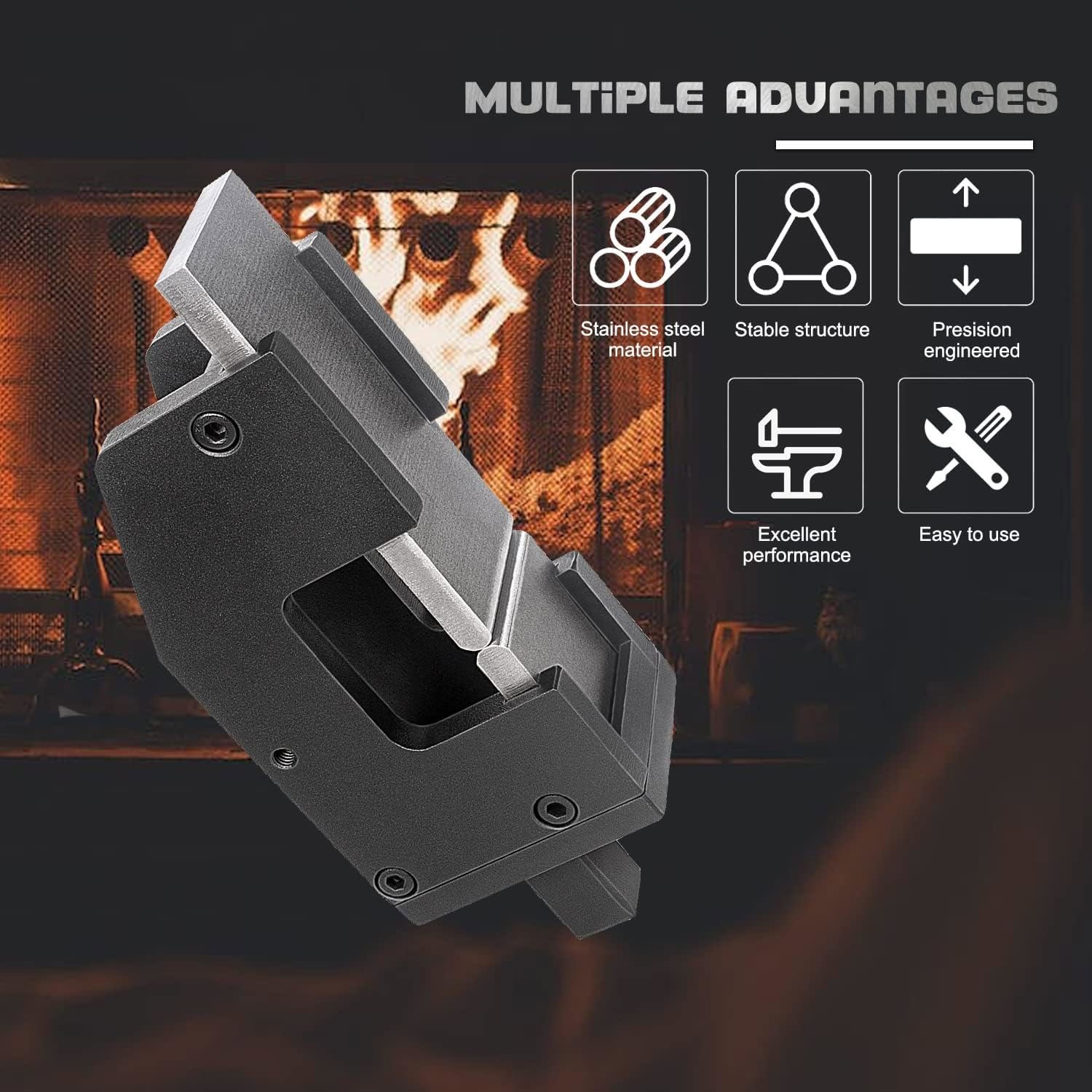 Blacksmith G2 Guillotine Tool Fullering Anvil Metal Work Round Square Shoulders