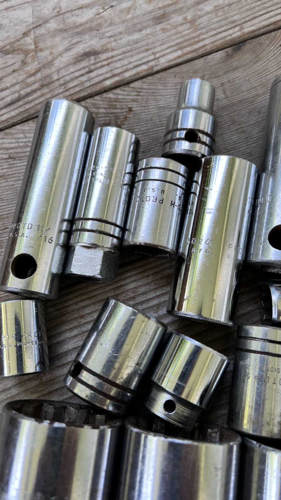 PROTO sockets lot of 22 various sizes 3/8 & 1/2 drive 6 & 12 point