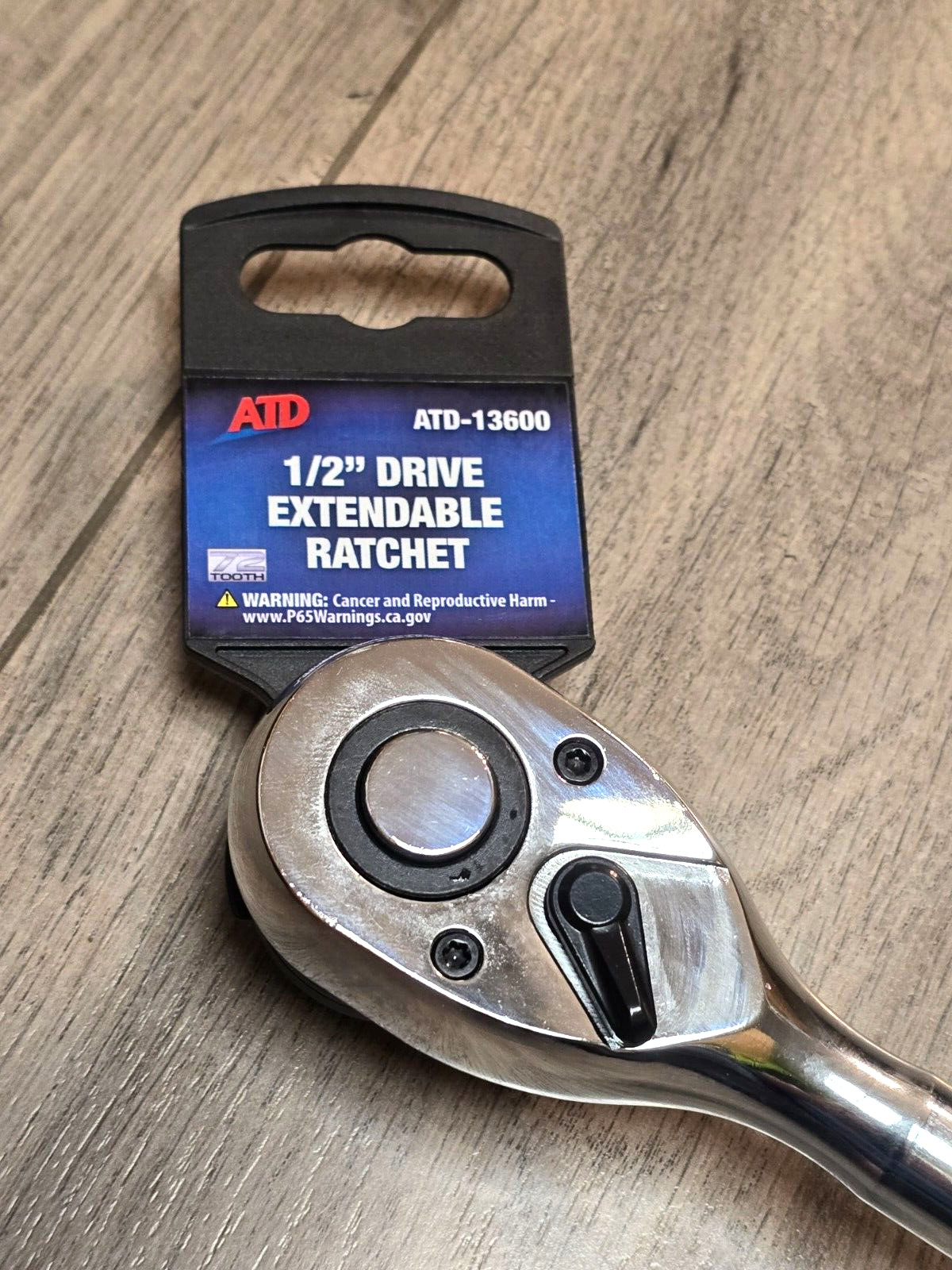 ATD 1/2 drive Extendable Quick Release Ratchet 11.5″ to 16.5″ Long #13600