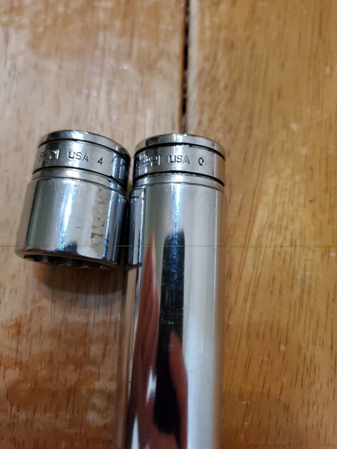 Snap On 3/8 Drive 11/16 12PT Shallow Deep Sockets Lot Of 2