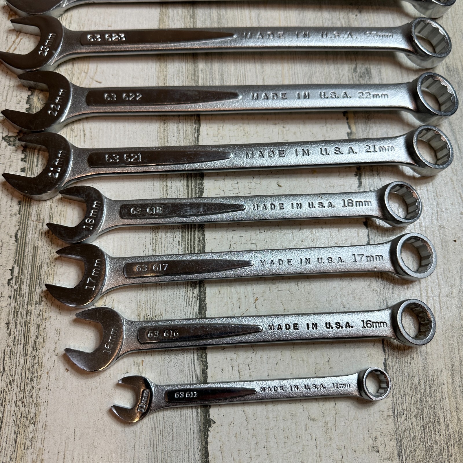 EASCO USA METRIC COMBINATION WRENCH SET 11MM – 32MM FORGED ALLOY (13 WRENCHES)