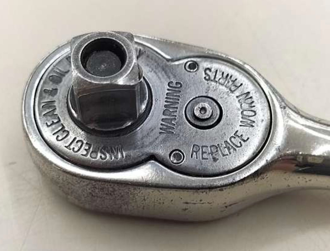 Snap-on F723A 3/8 Drive Quick Release Standard Length Chrome Ratchet Used