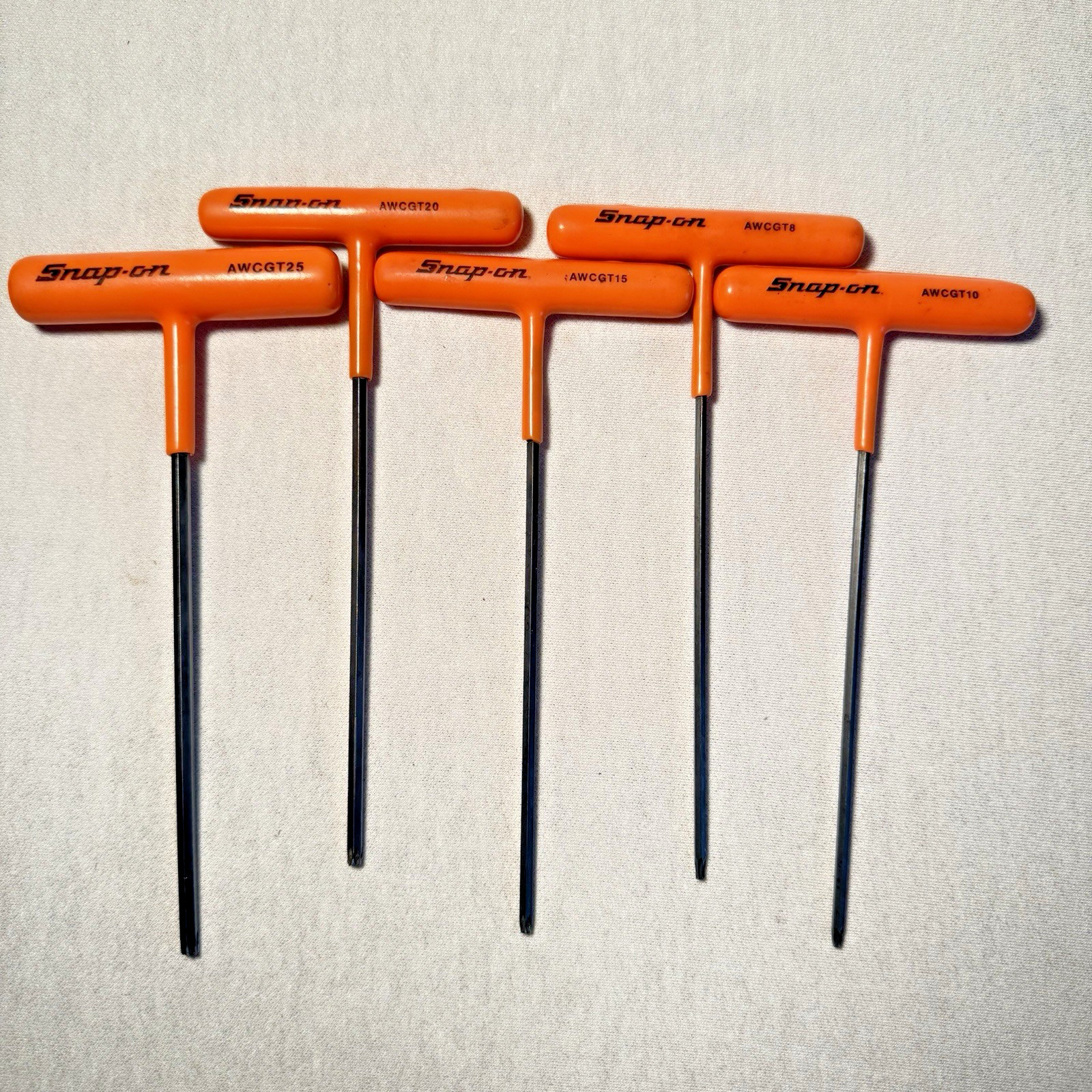 Snap-On Tools 5 Piece TORX T-Handle Combo Set Orange