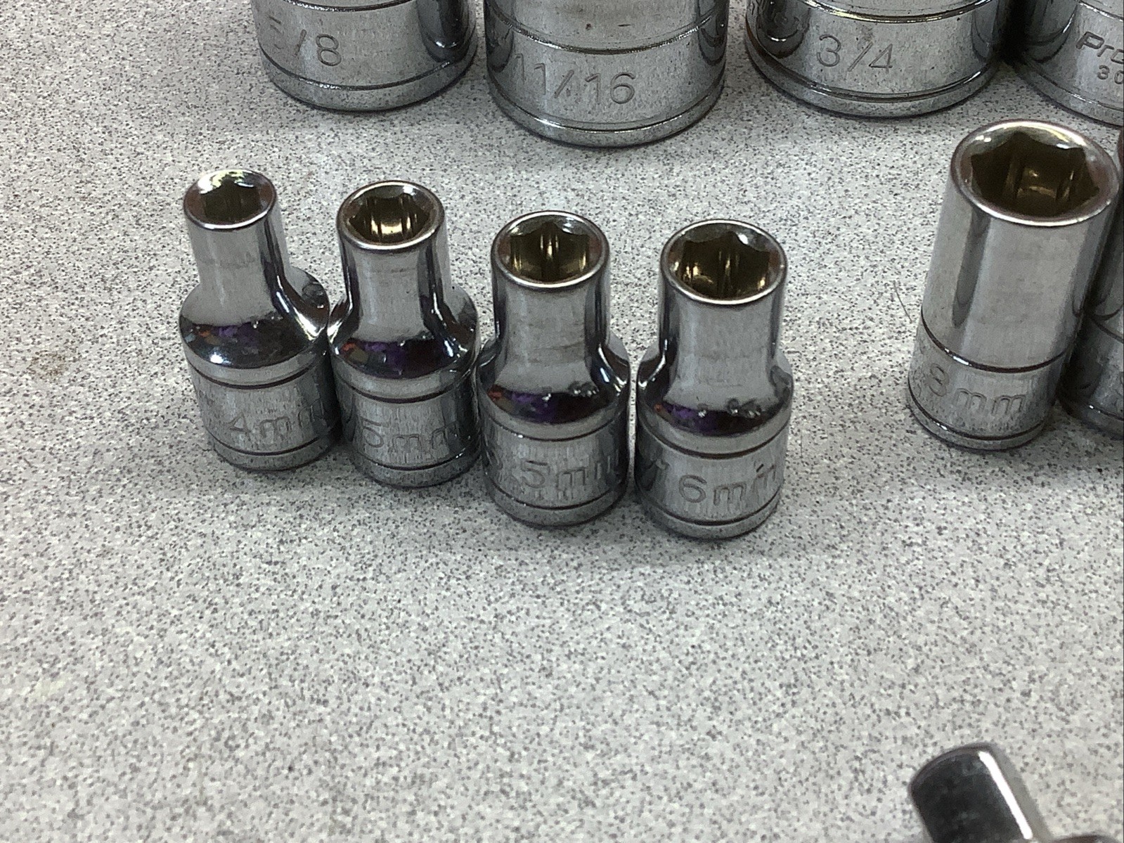 Carquest ProValue 3/8″ & 1/4” Drive 6pt PARTIAL SOCKET SET Metric & SAE ~ READ!