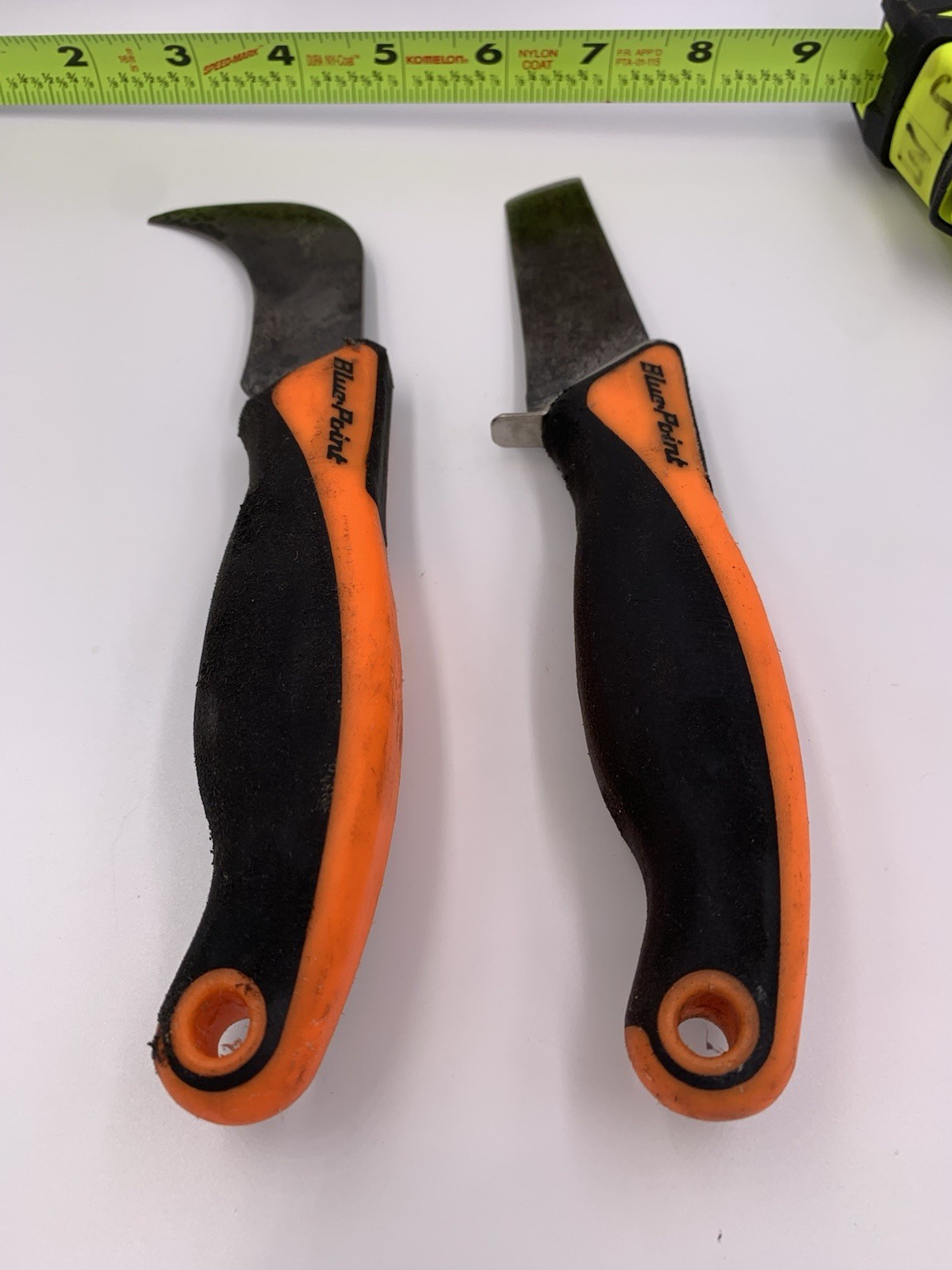 Blue Point / Snap On Tools -ORANGE- 2pc Automotive/Industrial Knife Set