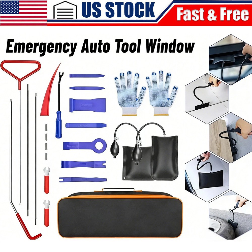 24PCS Professional Car Door Window Emergency Open Unlock Lock Out Auto Tool NEW