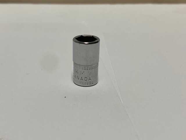 Snap-On TMM9 1/4″ Drive 6-Point Metric 9 mm Flank Drive® Shallow Socket