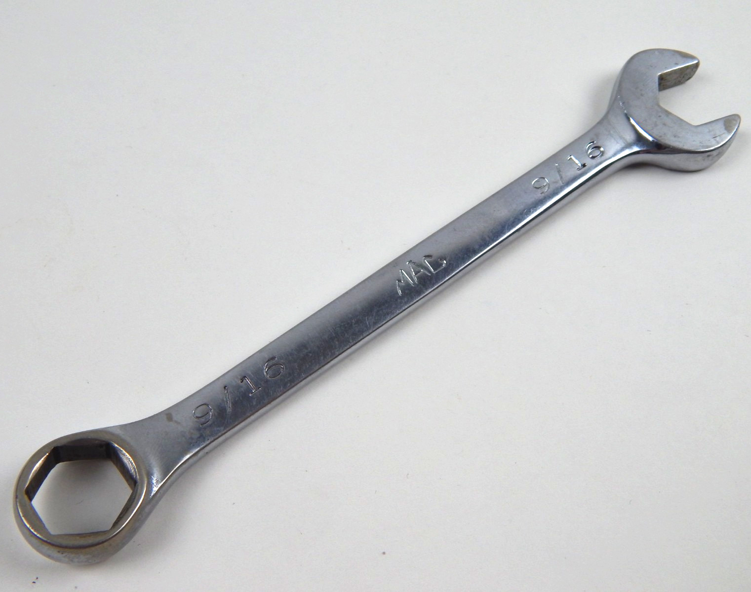 MAC Tools CH18 9/16″ SAE 6 Point Combination Wrench Full Polish Made in USA VGUC