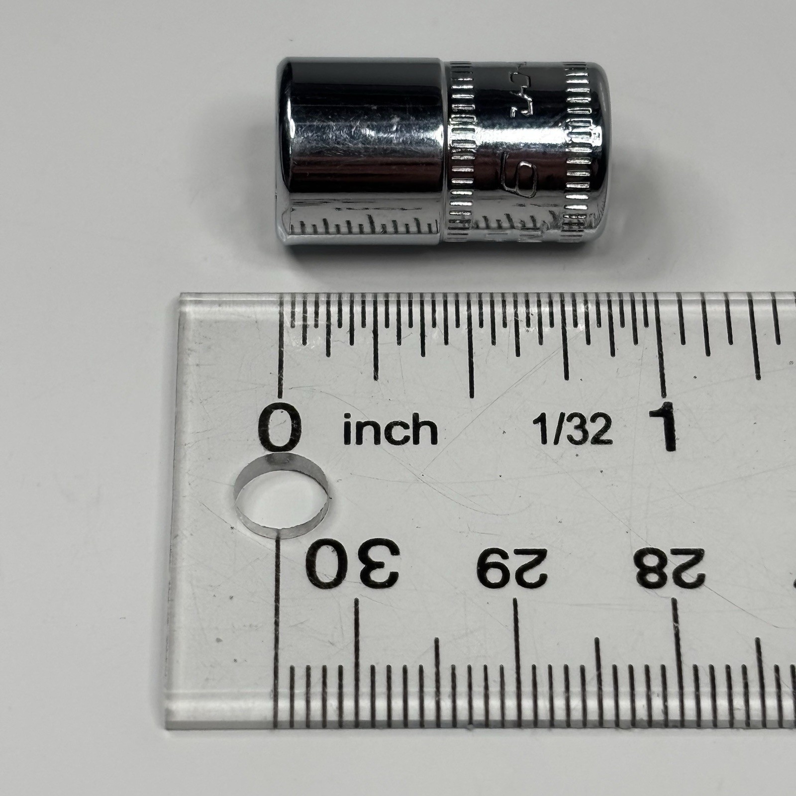 Snap On Tools TMM9 1/4 Dr 6Pt Metric 9mm Flank Dr Shallow Chrome Socket USA 2001