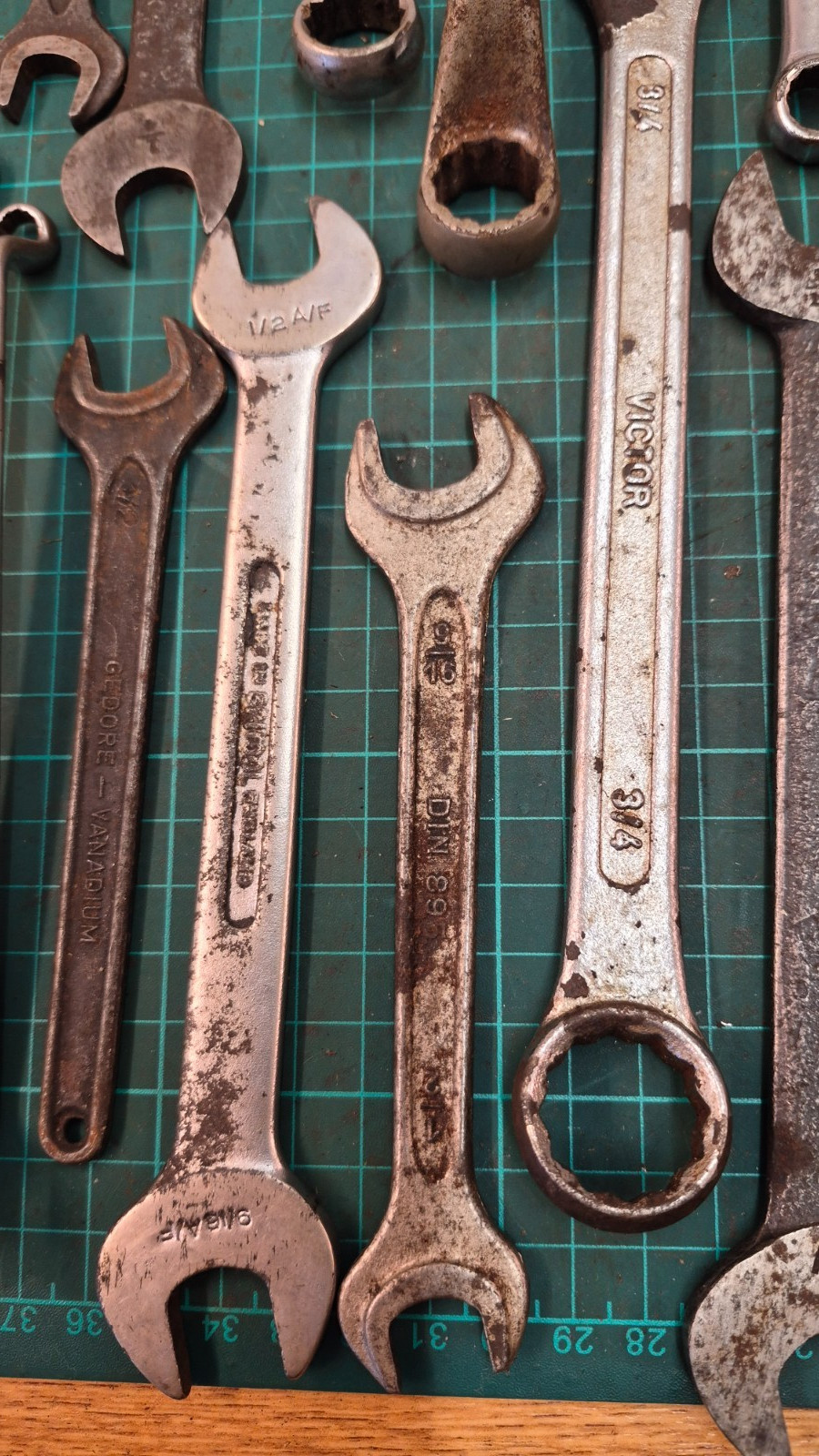 AF Open / ring Spanners 3/16 to 11/16 see pics (box TT14)