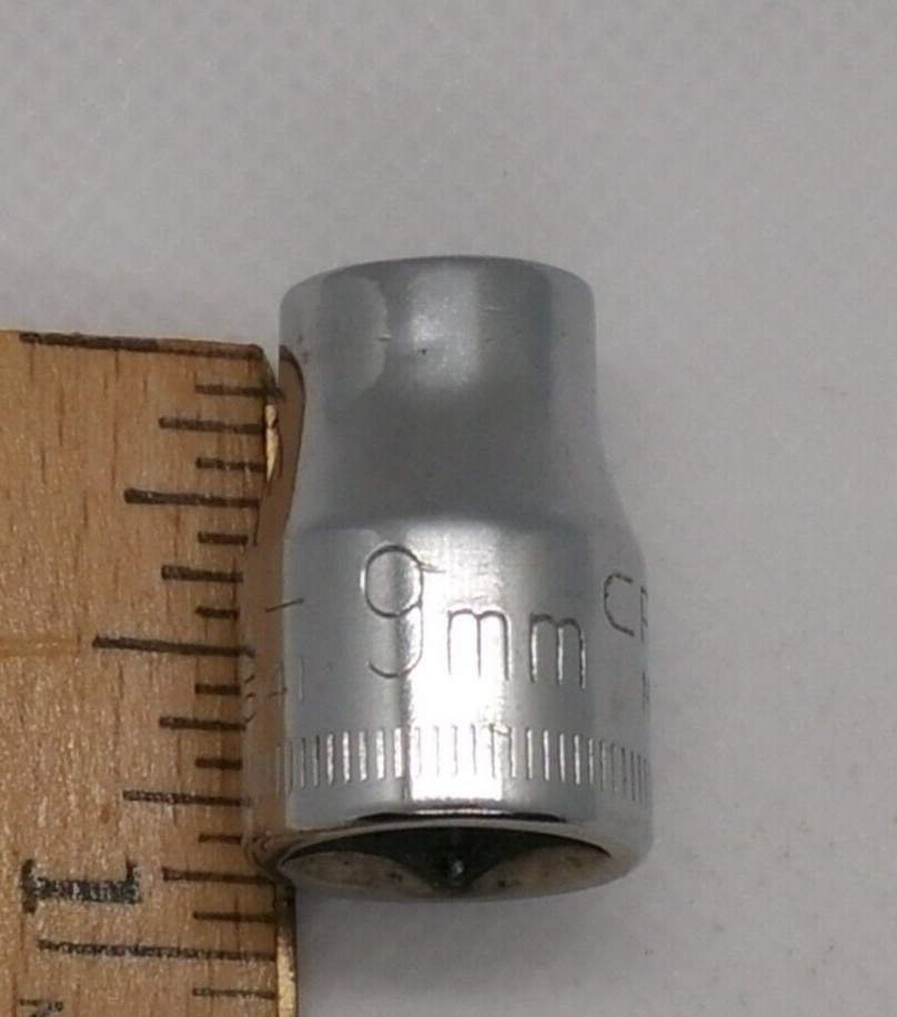 Vintage Craftsman 3/8″ Drive 9MM 6 Point Shallow Socket Metric V 43541 USA NOS