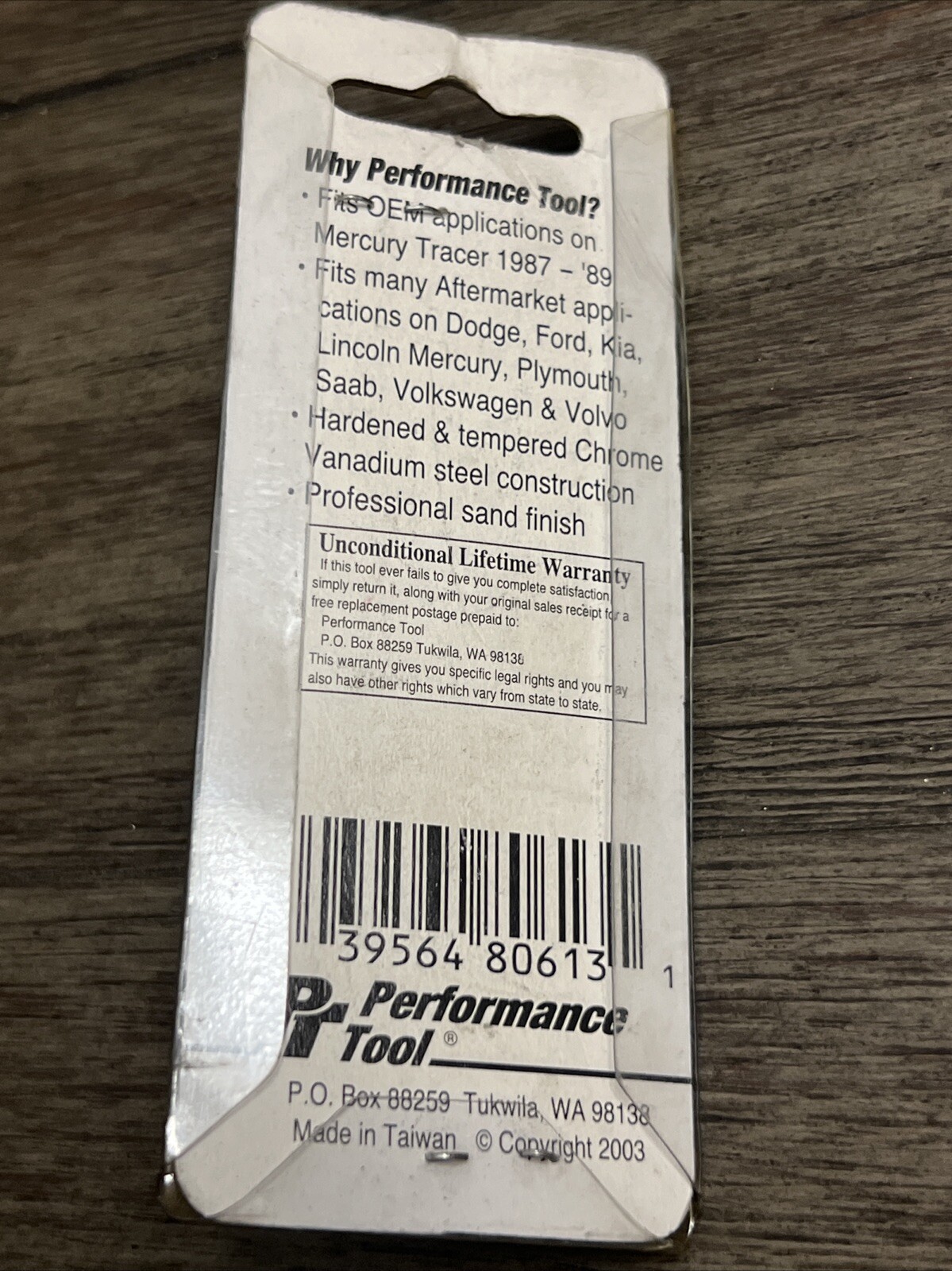 W80613 Performance Tool 3/8″ Dr. Brake Caliper Socket 7/32”