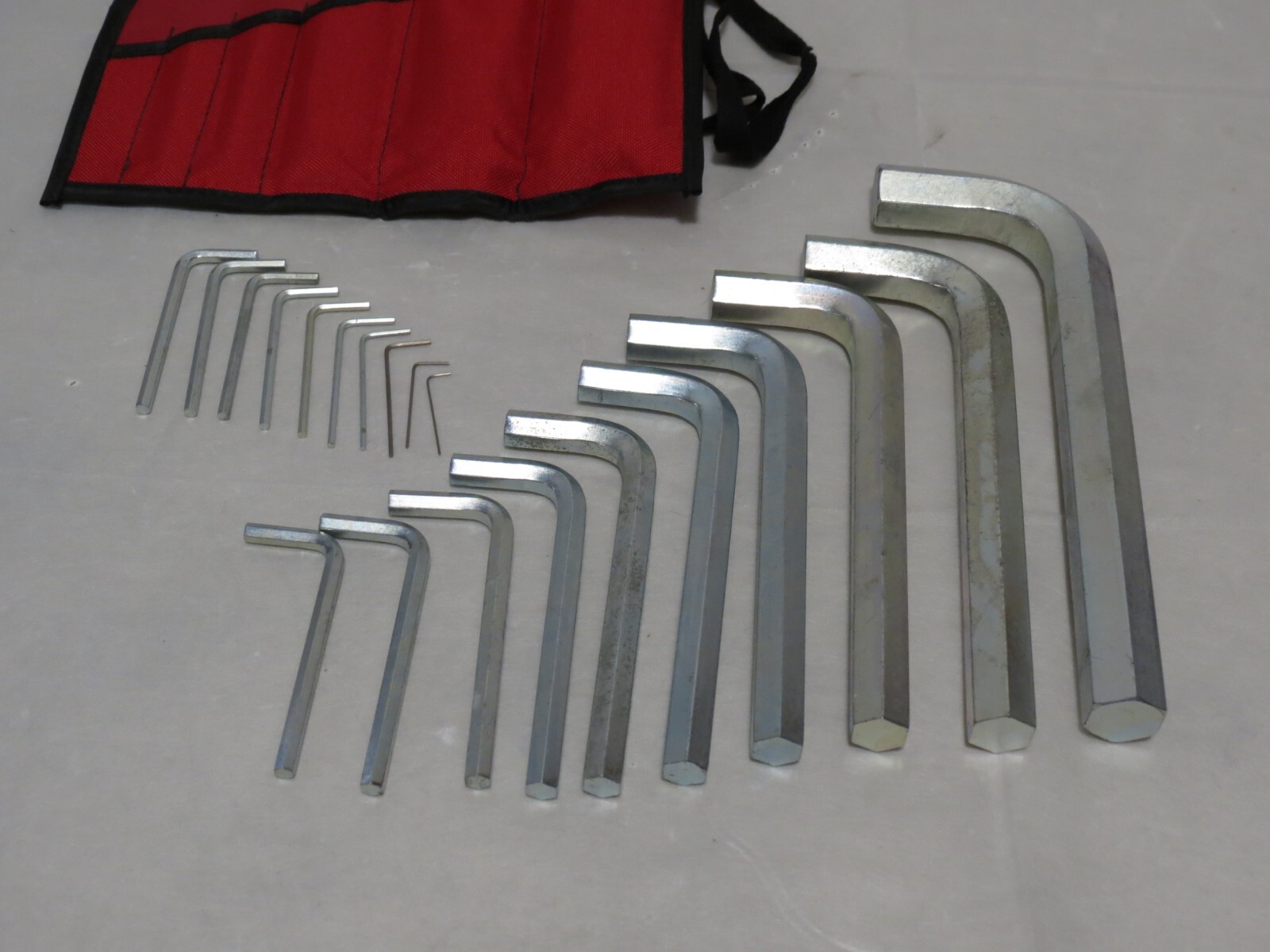 Snap-on AW1020DK 20 pc SAE L-Shaped Hex Wrench Set (.028-3/4″) w/ Bag