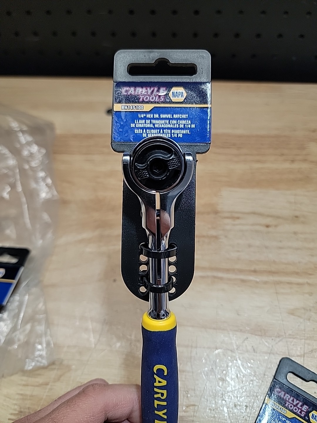 Carlyle Napa Tools RH14S100 1/4 Hex Swivel Head Ratchet Wrench Brand New!
