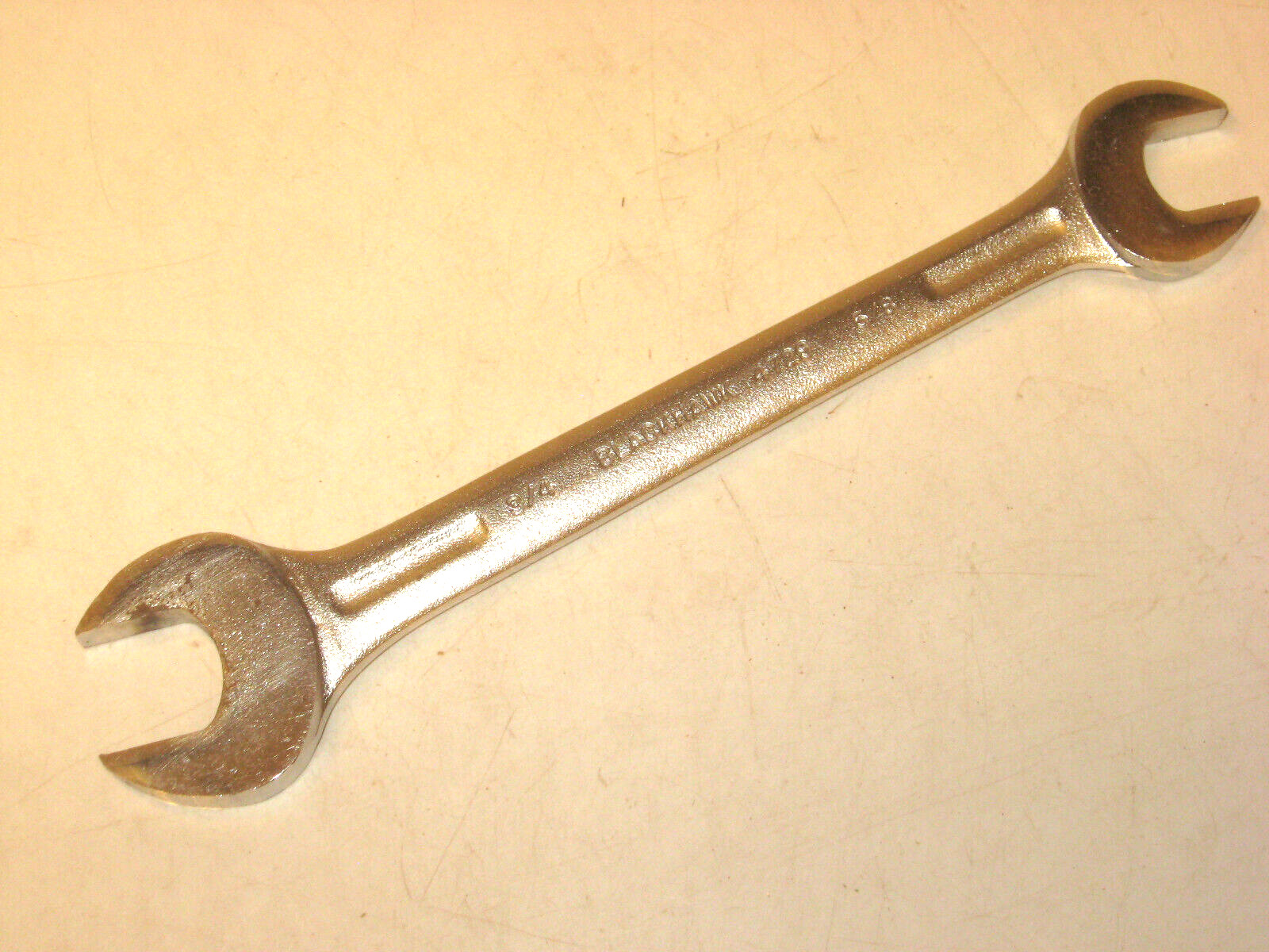 NEW 5/8″ X 3/4″ OPEN END WRENCH, SATIN FINISH, USA, BLACKHAWK # 4729