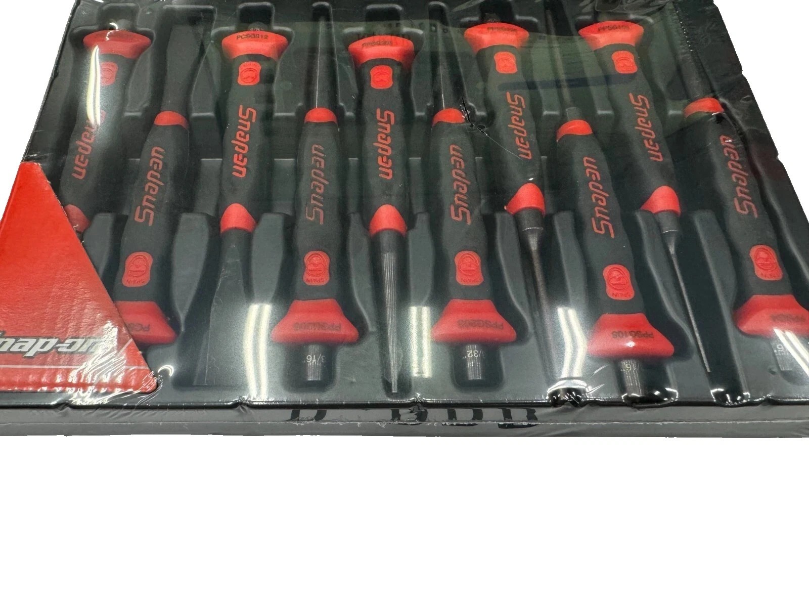 New Snap-on™ 10-pc Red Soft Grip Punch & Chisel Set PPCSG710