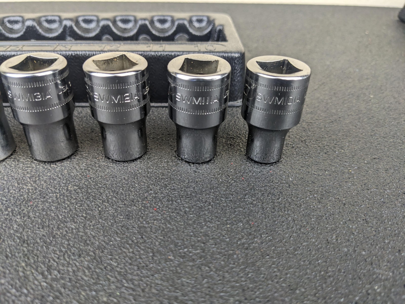 #bl921 Snap-On Tools 310swmya 1/2″ Drive Metric 12-Point shallow socket set